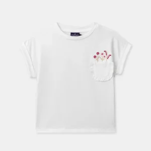 Camiseta ecru niña