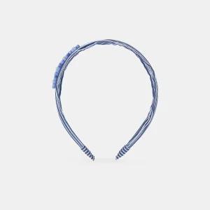 Diadema a Rayas con Flores para Niñas
