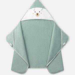 Capa de baño verde perro bebé niño