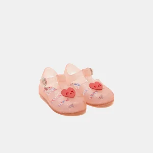 Sandalias rosa brillantes Bebé Chica