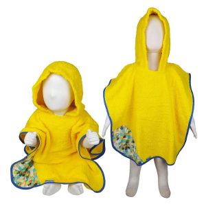 Poncho toalla bebé y infantil Minions