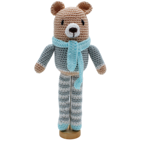 Muñeco de ganchillo – Osito celeste
