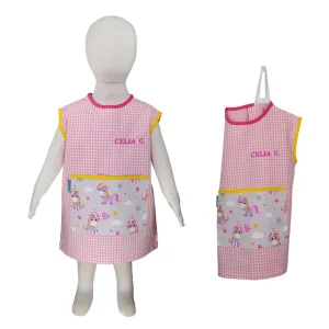 Bata escolar verano velcro unicornio