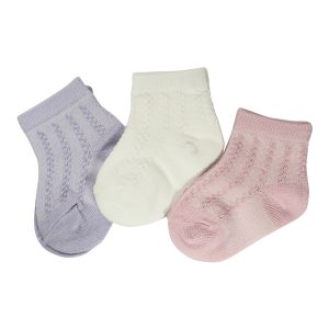 Set 3 Pares de Calcetines Lisos Niña